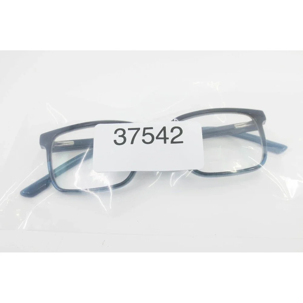 KP 20236 Black Blue Rectangular Eyeglass Frames 47-16-135 Modern Two Tone